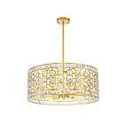 Lustre CWI Lighting Belinda 1026P23-6-193 360W 6 lumières champagne