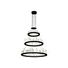Lustre LED CWI Lighting Juliette 1043P32-3-101 220W noir