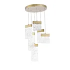 Lustre LED CWI Lighting Carolina 1090P16-6-620 50W feuille d'or