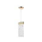 Suspendu LED CWI Lighting Carolina 1090P5-1-620-A 9.5W or en feuille