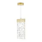 Suspendu LED CWI Lighting Carolina 1090P5-1-620-A 9.5W or en feuille
