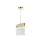 Suspendu LED CWI Lighting Carolina 1090P6-1-620 6.5W or en feuille