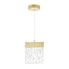 Suspendu LED CWI Lighting Carolina 1090P6-1-620 6.5W or en feuille