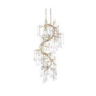 Lustre CWI Lighting Anita 1094P26-12-620 480W 12 lumières feuille d'or