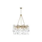 Lustre CWI Lighting Anita 1094P43-12-620 480W 12 lumières feuille d'or