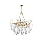 Lustre CWI Lighting Anita 1094P43-12-620 480W 12 lumières feuille d'or