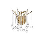 Applique murale CWI Lighting Anita 1094W10-2-620 80W 2 lumières or en feuille