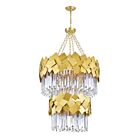 Lustre CWI Lighting Panache 1100P24-10-169 600W 10 lumières médaillon or