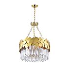 Lustre CWI Lighting Panache 1100P24-6-169 360W 6 lumières médaillon or