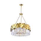 Lustre CWI Lighting Panache 1100P32-8-169 480W 8 lumières médaillon or