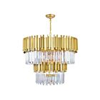 Lustre CWI Lighting Deco 1112P32-12-169 720W 12 lumières médaillon or