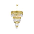 Lustre CWI Lighting Deco 1112P40-34-169 2040W 34 lumières médaillon or