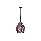 Lustre CWI Lighting Oxide 1114P16-1-271 60W 1 lumière noir + cuivre