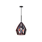 Lustre CWI Lighting Oxide 1114P20-1-271 60W 1 lumière noir + cuivre