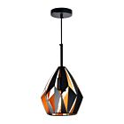 Suspendu CWI Lighting Oxide 1114P8-1-271 60W 1 lumière noir + cuivre