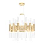Lustre CWI Lighting Orgue 1120P20-42-602 210W 42 lumières or satiné