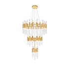 Lustre CWI Lighting Orgue 1120P32-123-602 615W 123 lumières or satiné