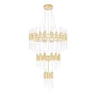 Lustre CWI Lighting Orgue 1120P32-123-602 615W 123 lumières or satiné
