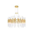 Lustre CWI Lighting Orgue 1120P32-72-602 360W 72 lumières or satiné