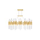 Lustre CWI Lighting Orgue 1120P39-72-602 360W 72 lumières or satiné
