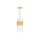 Suspendu CWI Lighting Orgue 1120P8-9-602 45W 9 lumières or satiné