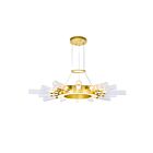 Lustre CWI Lighting Collar 1121P28-14-602 560W 14 lumières or satiné