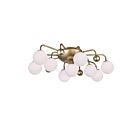 Plafonnier CWI Lighting Element 1125C24-9-268 63W 9 lumières soleil d'or