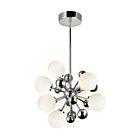 Lustre CWI Lighting Element 1125P16-8-613 56W 8 lumières nickel poli