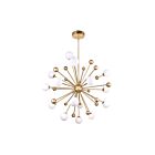 Lustre CWI Lighting Element 1125P39-17-268 119W 17 lumières soleil d'or