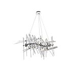 Lustre CWI Lighting Icicle 1154P39-10-601 400W 10 lumières chrome