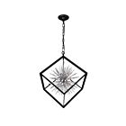Lustre CWI Lighting Starburst 1178P22-6-601 240W 6 lumières chrome et noir