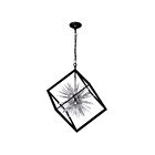 Lustre CWI Lighting Starburst 1178P22-6-601 240W 6 lumières chrome et noir