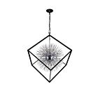 Lustre CWI Lighting Starburst 1178P44-20-601 800W 20 lumières chrome et noir
