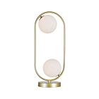 Lampe de table CWI Lighting Celeste 1212T8-2-169 10W 2 lumières médaillon or