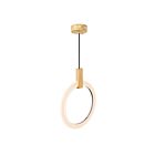 Lustre LED CWI Lighting Anello 1214P16-1-236 10W chêne blanc