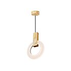 Suspendu LED CWI Lighting Anello 1214P8-1-236 4W chêne blanc