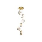 Lustre CWI Lighting Iris 1224P21-6-625 240W 6 lumières laiton