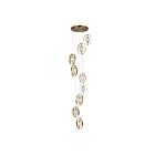 Lustre CWI Lighting Iris 1224P24-9-625 360W 9 lumières laiton