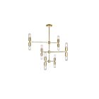 Lustre CWI Lighting Hand Crank 1227P34-12-169 720W 12 lumières médaillon or