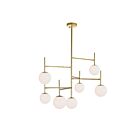 Lustre CWI Lighting Tourch 1228P36-7-169 35W 7 lumières médaillon or