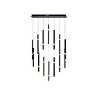 Lustre CWI Lighting Flute 1262P32-14-101 644W 14 lumières noir