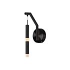 Applique murale LED CWI Lighting Flute 1262W5-1-101 5.5W 1 lumière noir