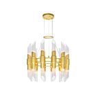 Lustre CWI Lighting Croissant 1269P24-24-602 1440W 24 lumières or satiné