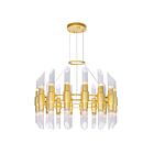 Lustre CWI Lighting Croissant 1269P32-32-602 1920W 32 lumières or satiné