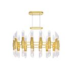 Lustre CWI Lighting Croissant 1269P39-28-602-O 1680W 28 lumières or satiné