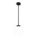 Suspendu CWI Lighting Hoops 1273P10-1-101 12W 1 lumière noir
