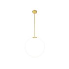 Lustre CWI Lighting Hoops 1273P24-1-602 22W 1 lumière or satiné