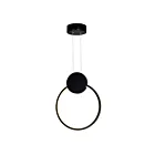 Suspendu LED CWI Lighting Pulley 1297P12-1-101 9W noir