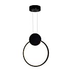 Suspendu LED CWI Lighting Pulley 1297P12-1-101 9W noir