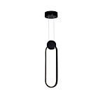Suspendu LED CWI Lighting Pulley 1297P4-1-101 6W noir